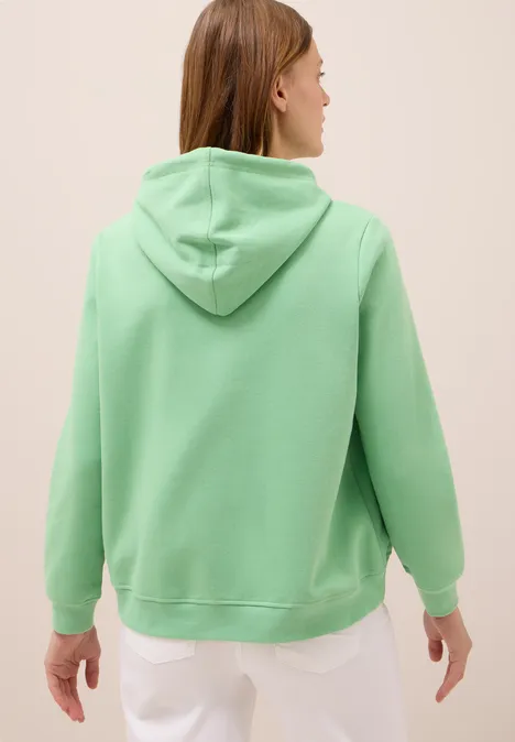 Sweatshirt mit Kapuze fennel green