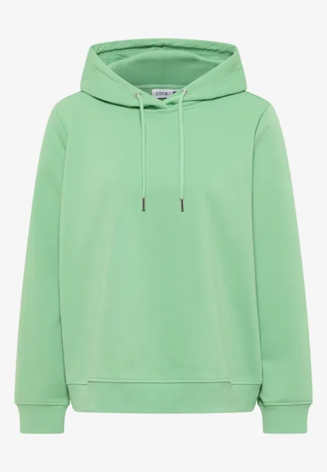 Sweatshirt mit Kapuze fennel green