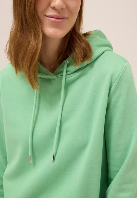 Sweatshirt mit Kapuze fennel green
