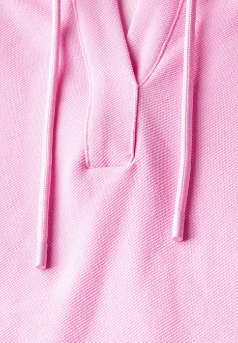 Kurzarm Hoodie cherry blossom pink