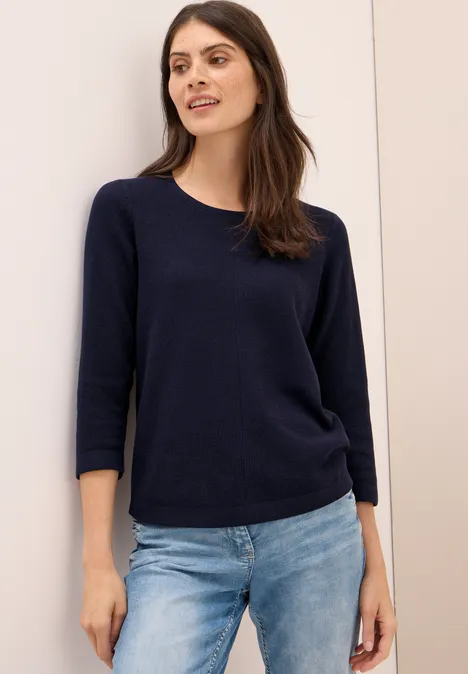 Rundhals Strickpullover urban dark blue