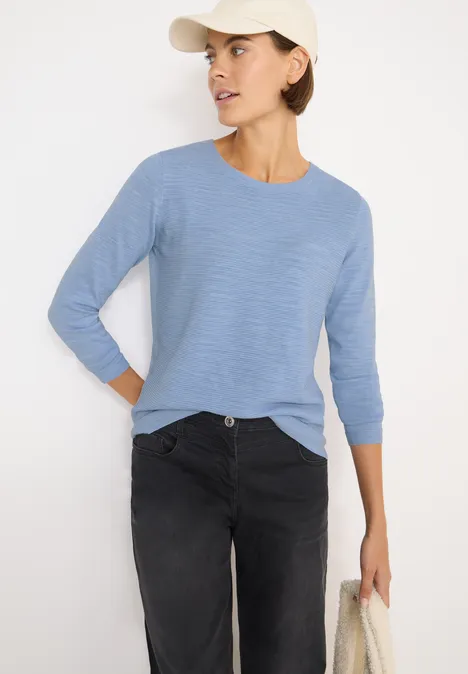 Strukturpullover mountain heather melange