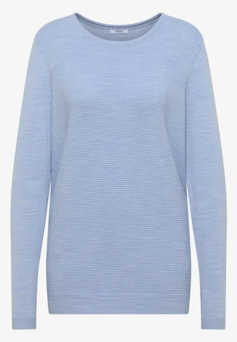 Strukturpullover mountain heather melange