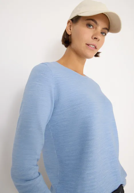 Strukturpullover mountain heather melange
