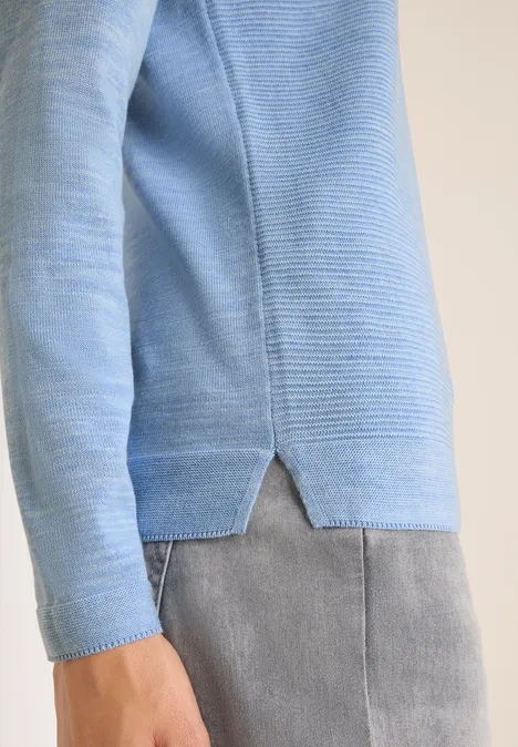 V-Neck Pullover mountain heather melange