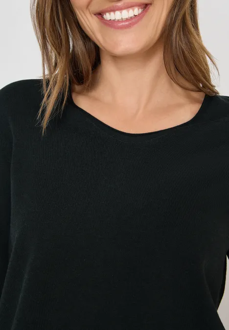 Kuscheliger Pullover ink green