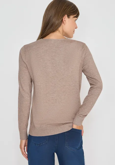 Kuscheliger Pullover toffee cream melange