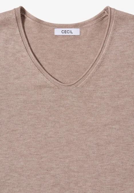 Kuscheliger Pullover toffee cream melange