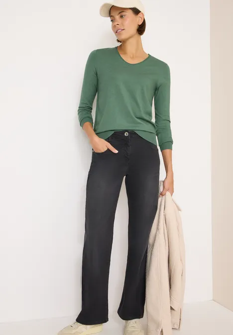 Kuscheliger Pullover highland green melange