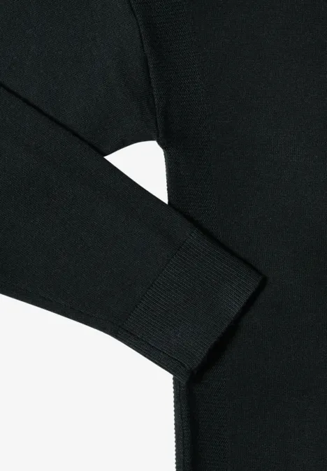 Pull-over avec détail structuré ink green