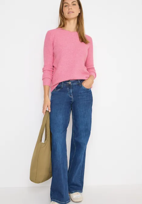 Pull-over avec détails structurés dark blossom melange