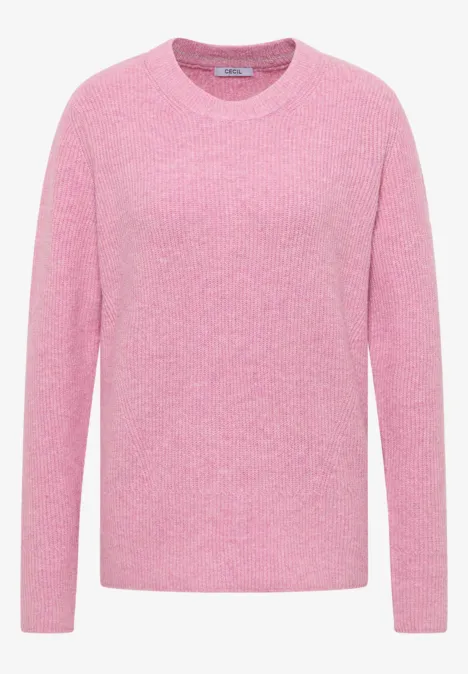Pull-over avec détails structurés dark blossom melange