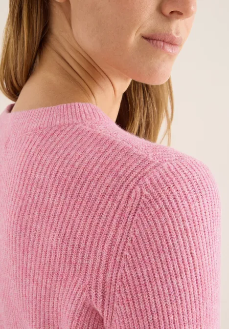Pull-over avec détails structurés dark blossom melange