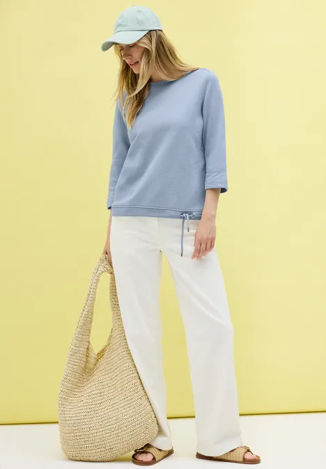 Rundhals Sweatshirt mountain blue