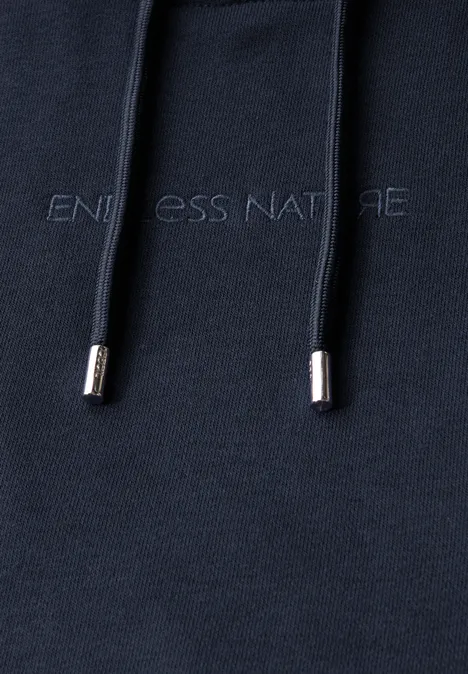 Sweater met korte mouwen en capuchon urban dark blue Sweater met korte mouwen en capuchon urban dark blue