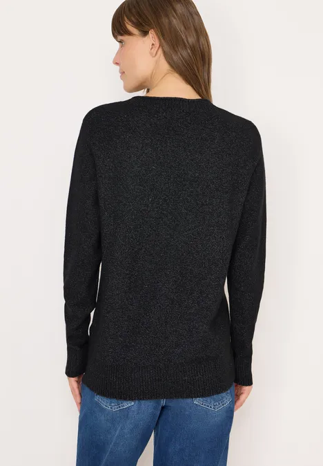 Kuscheliger Pullover black melange