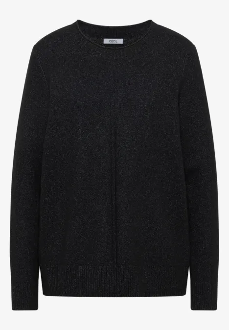 Kuscheliger Pullover black melange