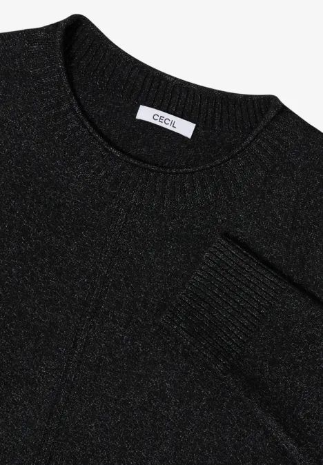 Kuscheliger Pullover black melange