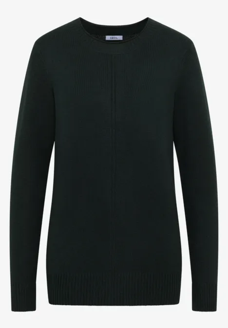 Kuscheliger Pullover ink green