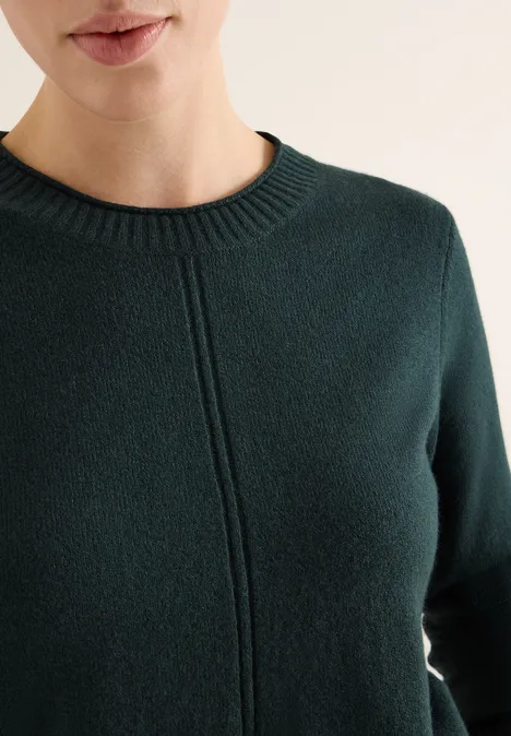Kuscheliger Pullover ink green