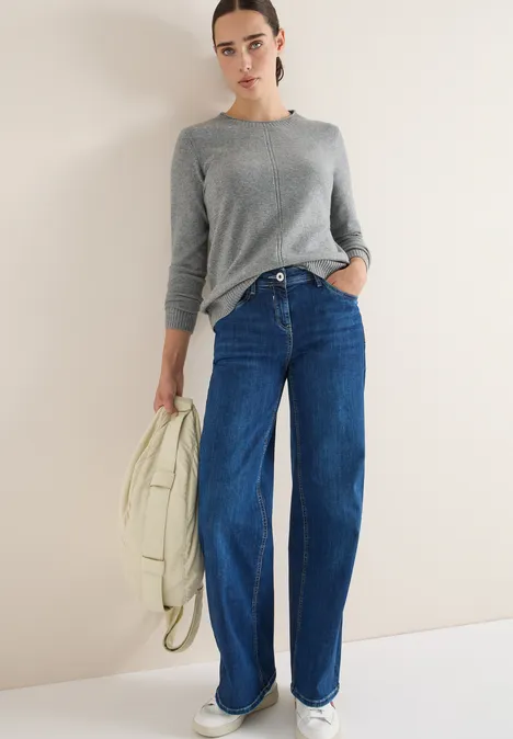 Kuscheliger Pullover sporty grey melange
