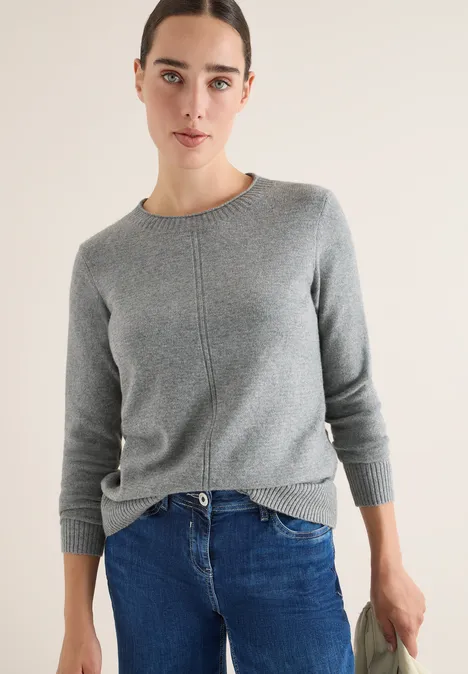 Kuscheliger Pullover sporty grey melange