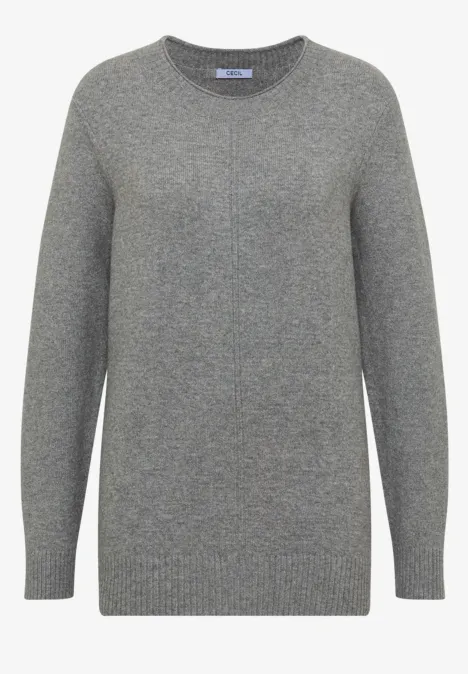 Kuscheliger Pullover sporty grey melange