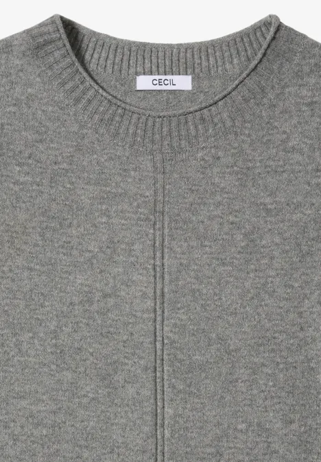 Kuscheliger Pullover sporty grey melange