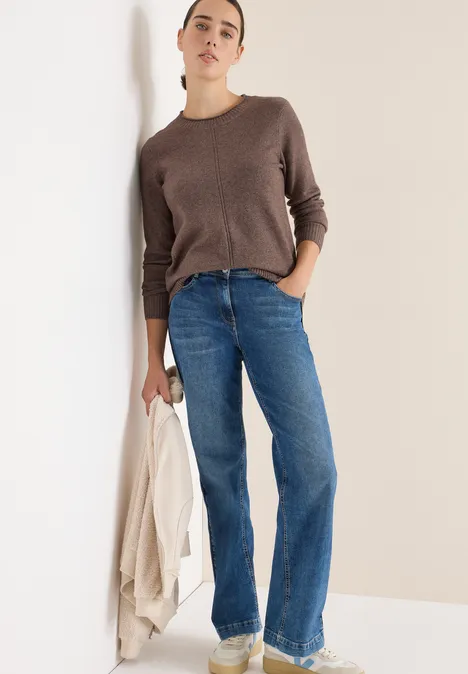 Kuscheliger Pullover mushroom taupe melange