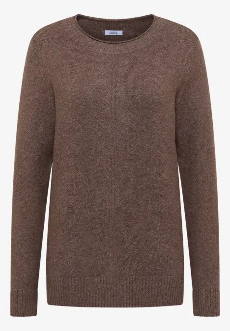 Kuscheliger Pullover mushroom taupe melange