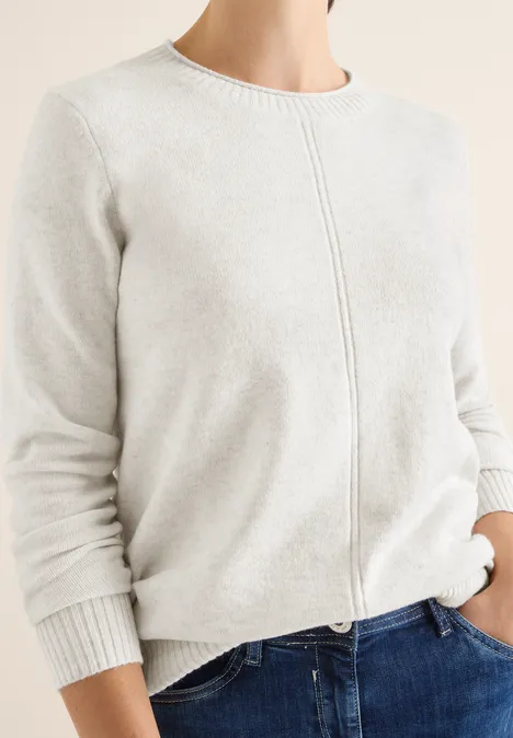Kuscheliger Pullover eggshell melange