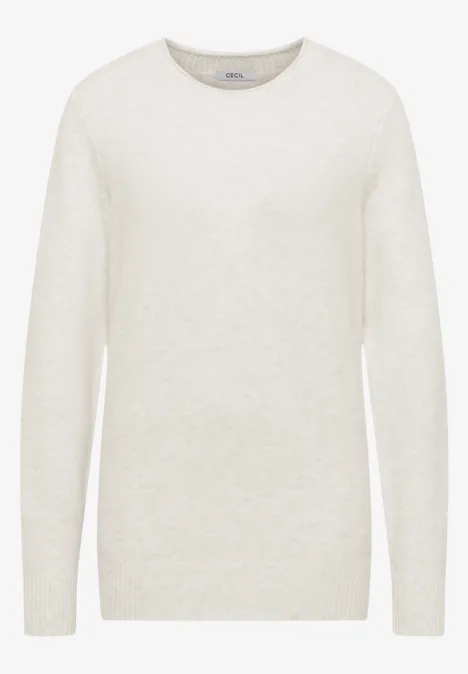 Kuscheliger Pullover eggshell melange