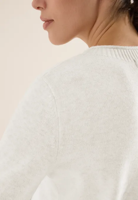 Kuscheliger Pullover eggshell melange