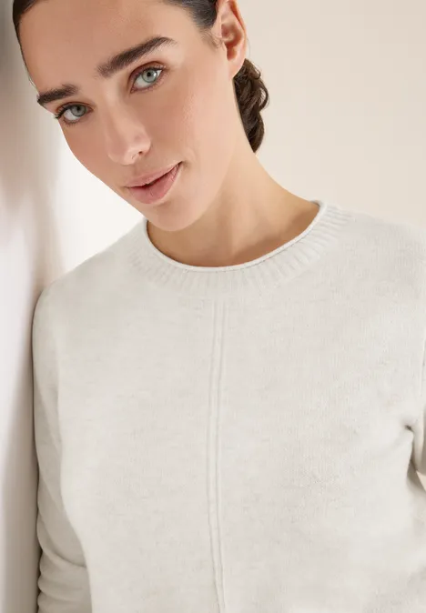 Kuscheliger Pullover eggshell melange