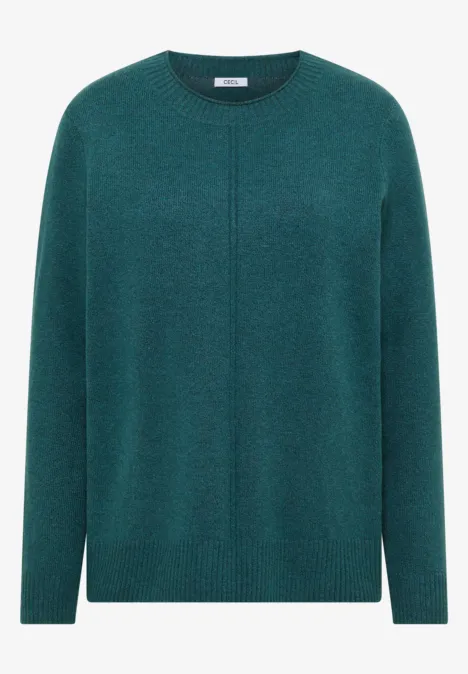 Kuscheliger Pullover dark sea green melange