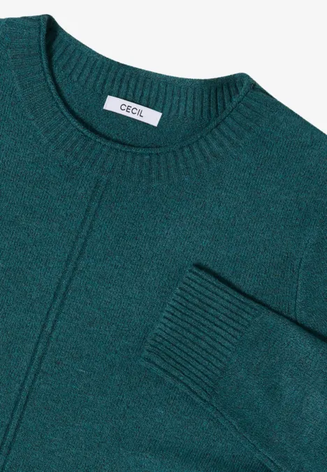 Kuscheliger Pullover dark sea green melange