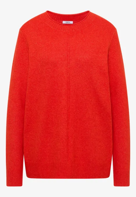 Kuscheliger Pullover pumpkin orange melange