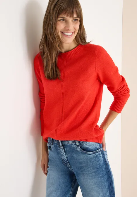 Kuscheliger Pullover pumpkin orange melange