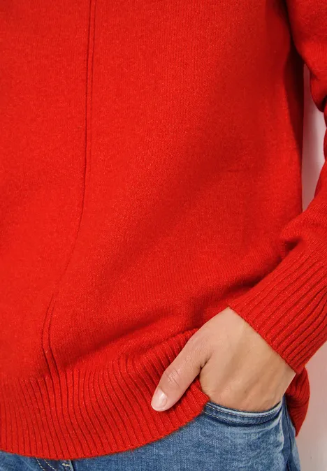 Kuscheliger Pullover pumpkin orange melange