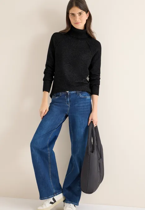 Strukturmix Pullover black melange Strukturmix Pullover black melange