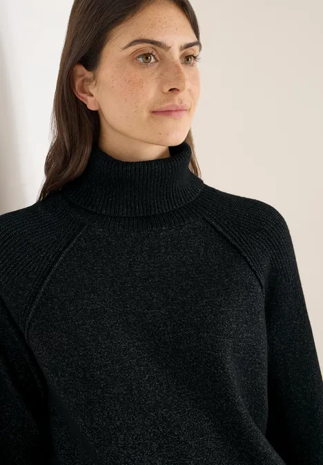 Strukturmix Pullover black melange Strukturmix Pullover black melange