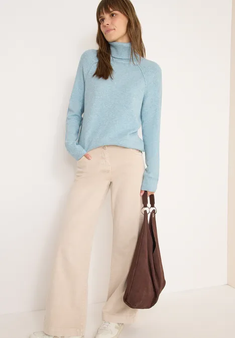 Strukturmix Pullover faded blue melange Strukturmix Pullover faded blue melange