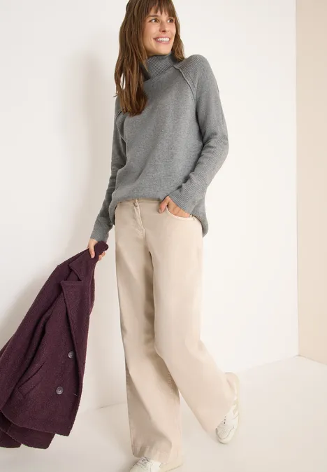 Strukturmix Pullover sporty grey melange Strukturmix Pullover sporty grey melange