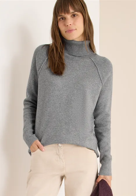 Strukturmix Pullover sporty grey melange Strukturmix Pullover sporty grey melange