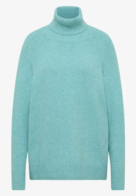 Pull à structure mixte conifere green melange Pull à structure mixte conifere green melange