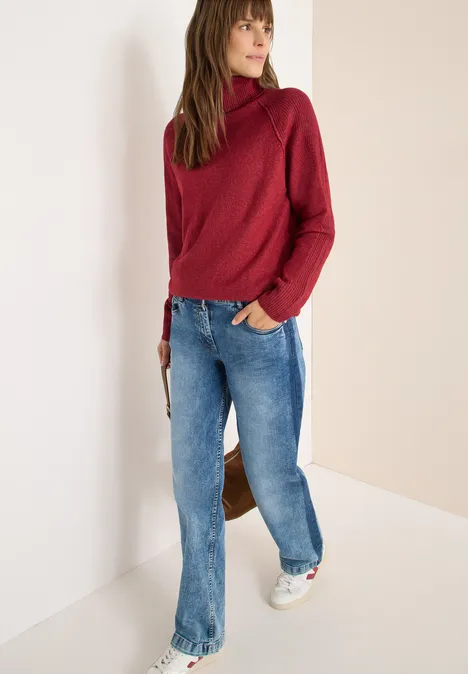 Strukturmix Pullover rhubarb melange Strukturmix Pullover rhubarb melange