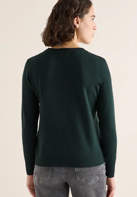 Kuscheliger Pullover ink green