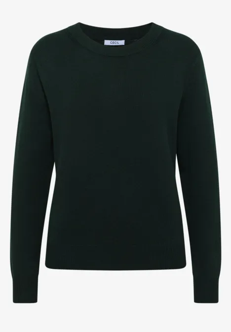 Kuscheliger Pullover ink green