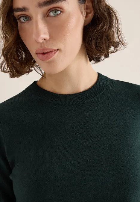 Kuscheliger Pullover ink green