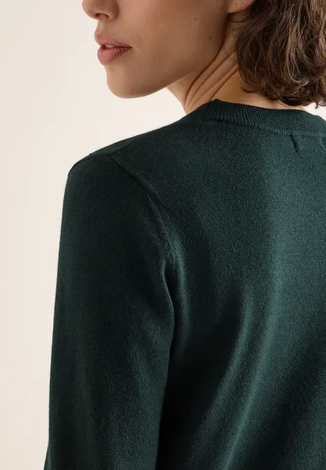 Kuscheliger Pullover ink green